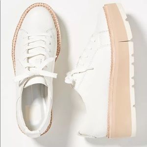 Dolce Vita Toyah platform sneakers in white leather 6.5 good condition w/BOX